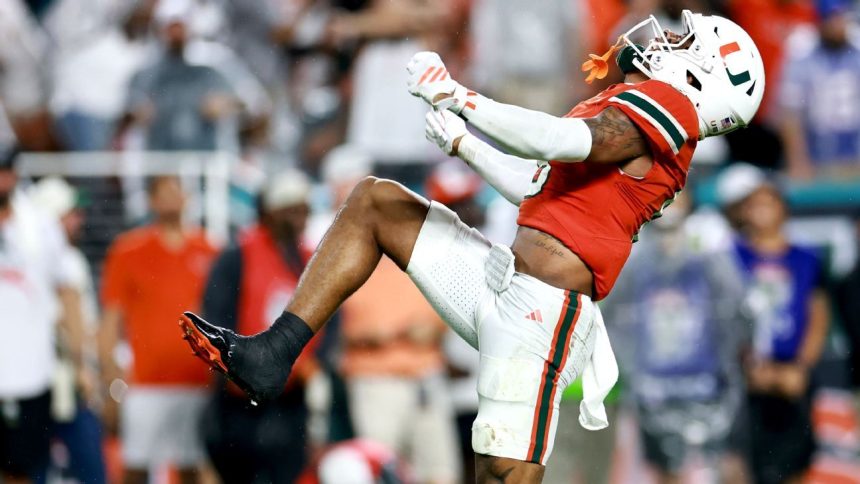 Miami to No. 2; Oklahoma, Indiana, Texas Tech surge in AP Top 25