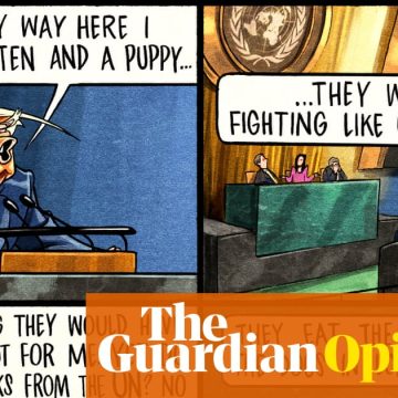 Ben Jennings on Donald Trump’s UN speech – cartoon
