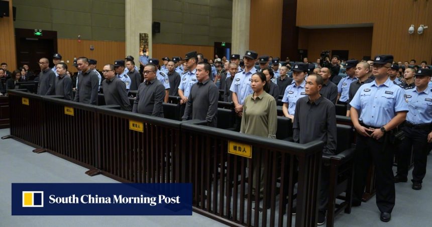 Chinese court hands death sentences to 16 people linked to Myanmar crime family