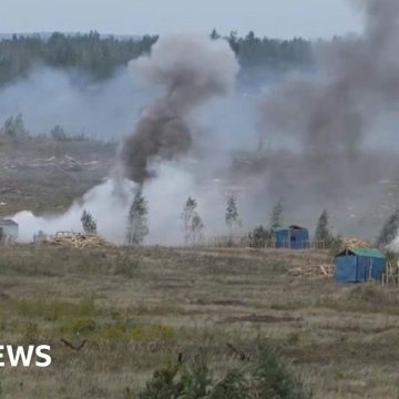 Belarus and Russia stage joint military drills