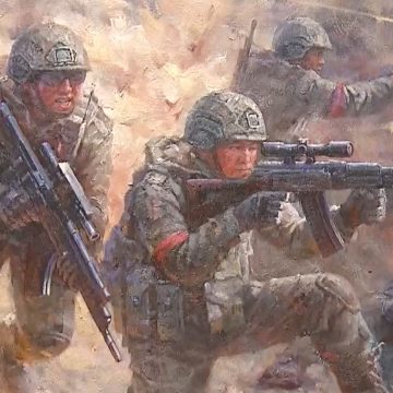 Exhibition of North Korean art glorifying Russia troop dispatch opens in Moscow