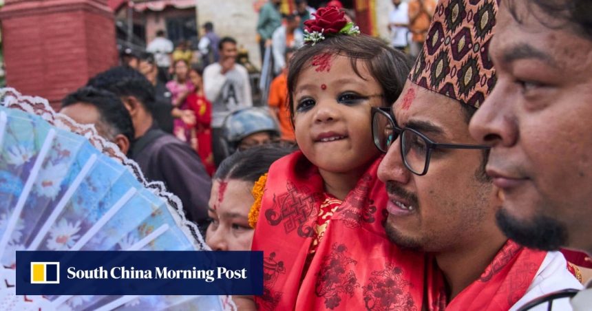 2-year-old chosen as Nepal’s new living goddess, worshipped by both Hindus and Buddhists