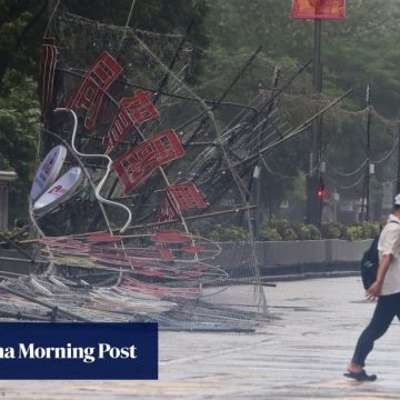 Hong Kong lowers typhoon warning signal to No 1 as Ragasa weakens
