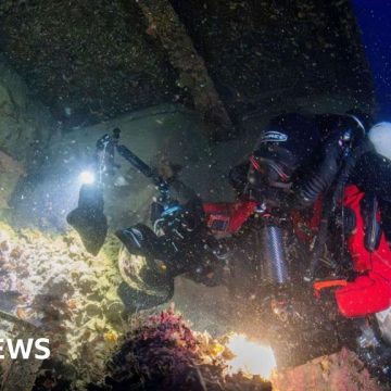 Artefacts recovered from Titanic’s sunk sister ship