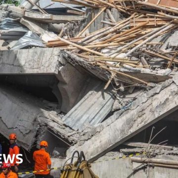 Three dead, dozens trapped after school collapses on students