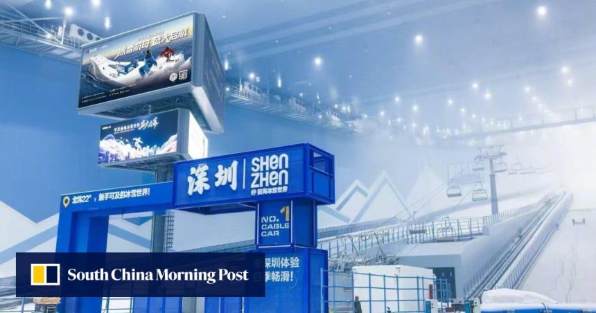 Why is Shenzhen, China’s balmy southern tech hub, becoming a skiing destination?