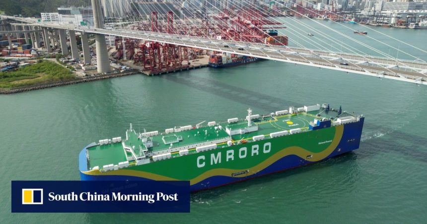 World’s first methanol-powered car carrier vessel sets sail from Hong Kong