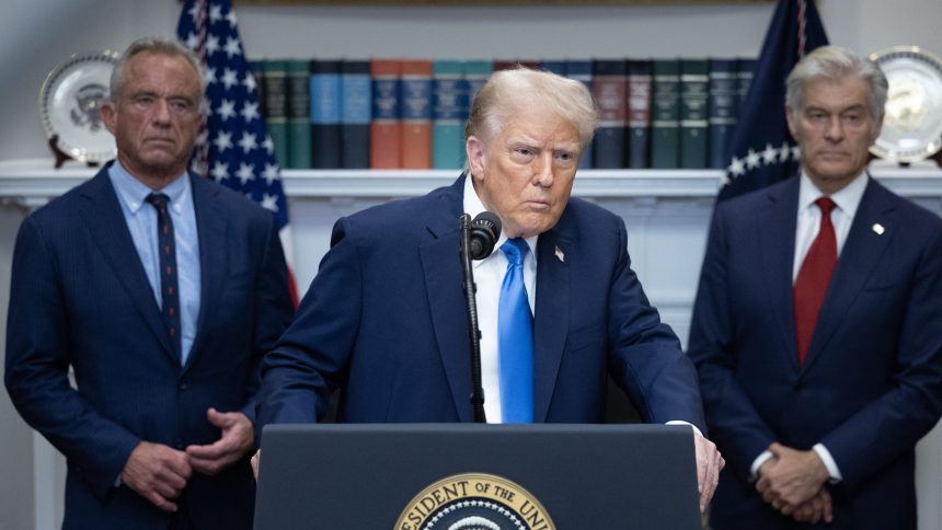 Anti-vaccine allies cheer as Trump claims shots have “too much liquid”