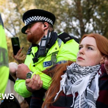 Arrests at protest supporting Palestine Action near Labour conference