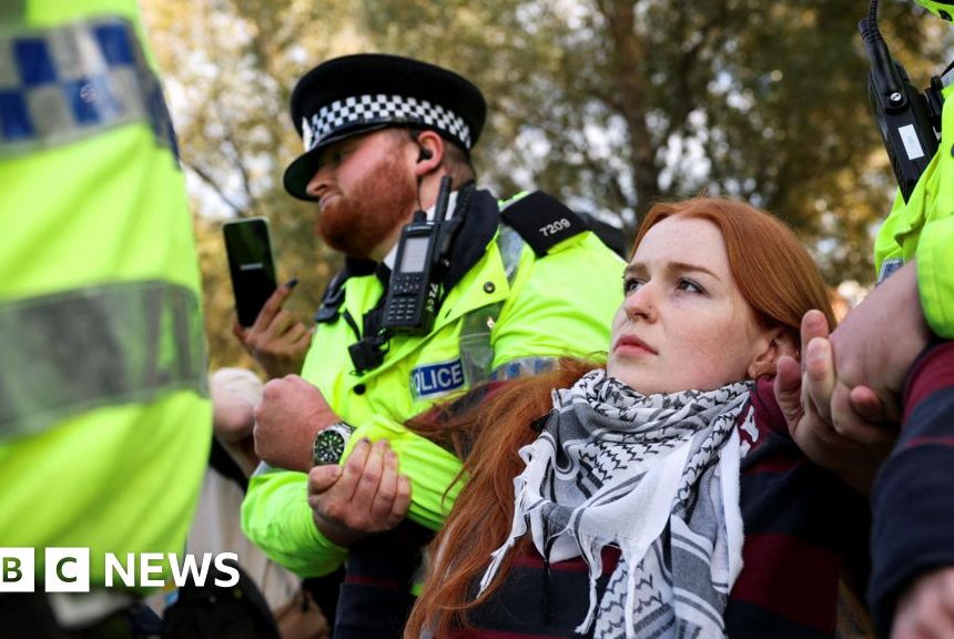 Arrests at protest supporting Palestine Action near Labour conference