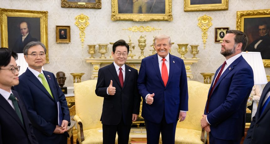Trump says he wants to meet Kim Jong Un ‘this year’ at talks with Lee Jae-myung