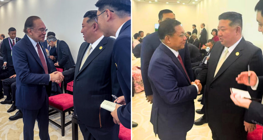 Kim Jong Un rubs elbows with Southeast Asian heads of state during China trip