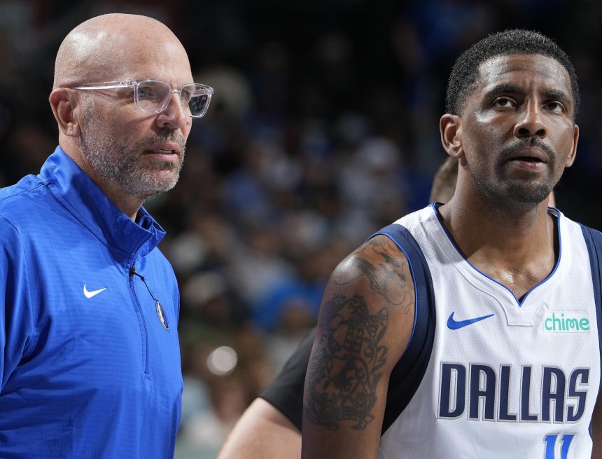 Mavs' Jason Kidd Denies Kyrie Irving Is 'Ahead of Schedule' in Knee Injury Rehab