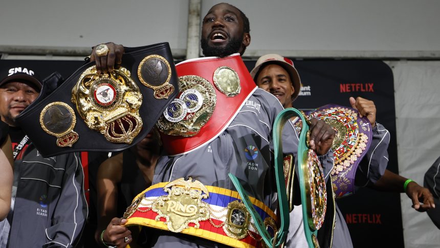 Terence Crawford Celebrates Win over Canelo Alvarez with Parade in Video, Photos