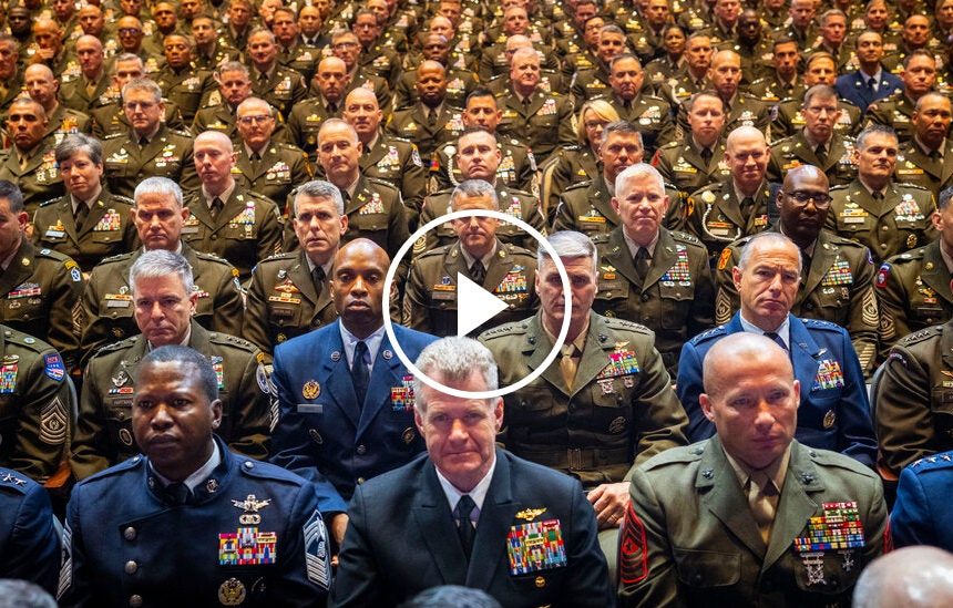 Trump and Hegseth Gather U.S. Senior Military Officers in Virginia