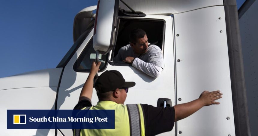 Trump administration tightens trucker licence rules for non-US citizens after fatal crashes