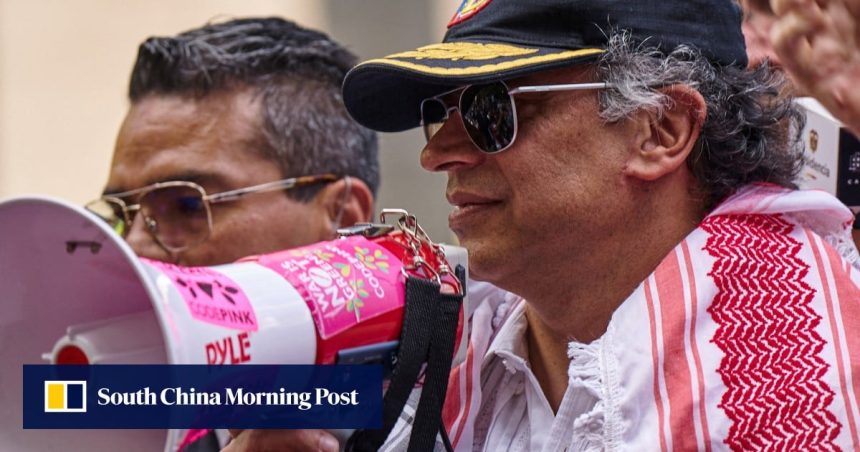 US revokes Colombian president’s visa after he calls soldiers to ‘disobey Trump’