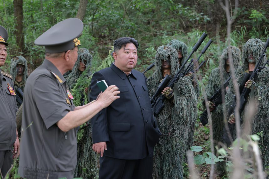 Kim Jong Un watches special forces drills, calls for supplying new sniper rifles