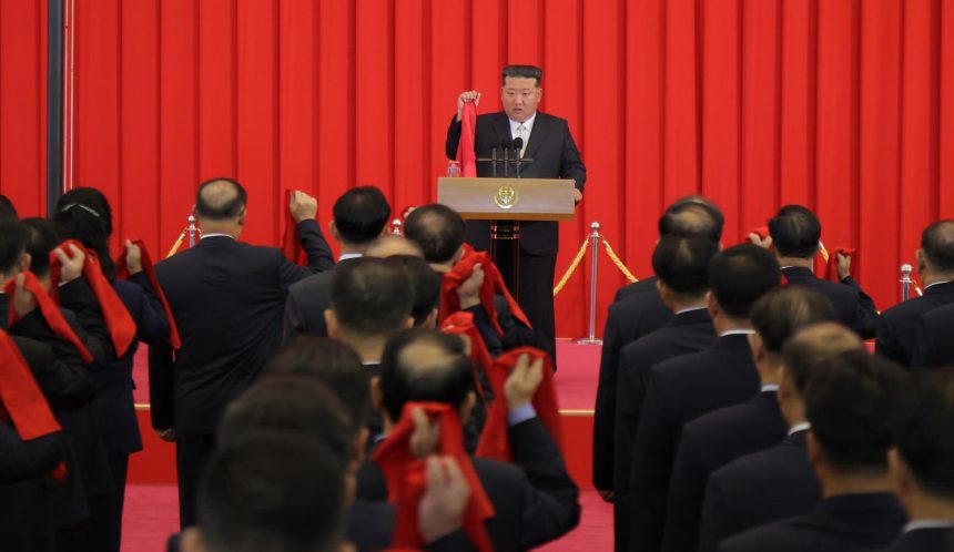 Kim Jong Un lauds troops at war in ‘far-away alien land’ in national day speech