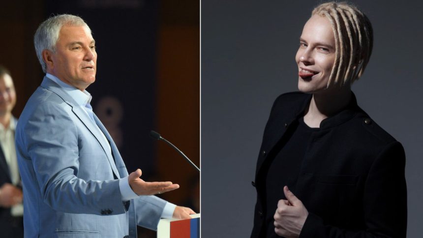 Russian Duma chief, pro-Putin singer Shaman land in North Korea for festivities