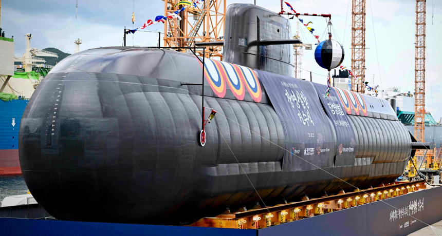 ROK launches 3600-ton submarine with more missiles for countering North Korea