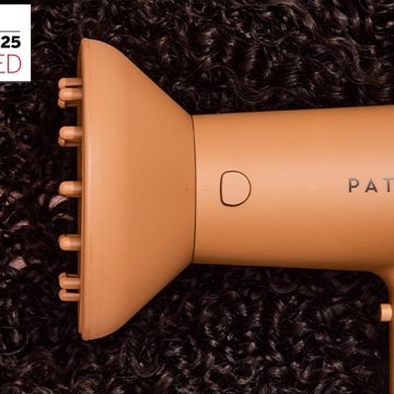 Pattern hair dryer and diffuser tested on dark curly hair