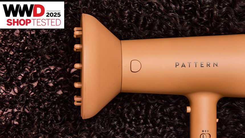 Pattern hair dryer and diffuser tested on dark curly hair