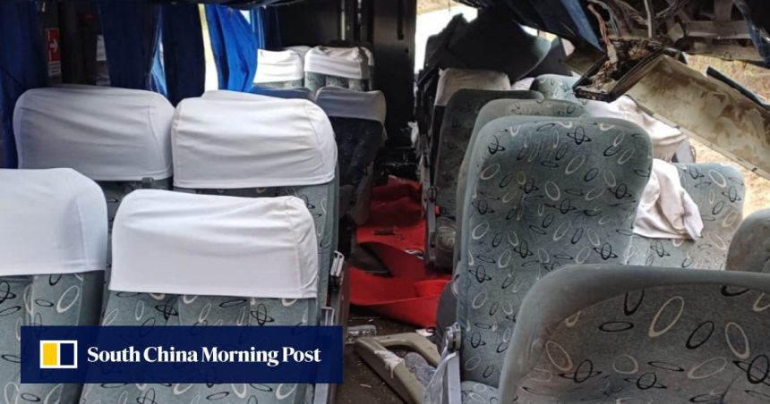 15 dead after Brazil bus crashes and flips on side