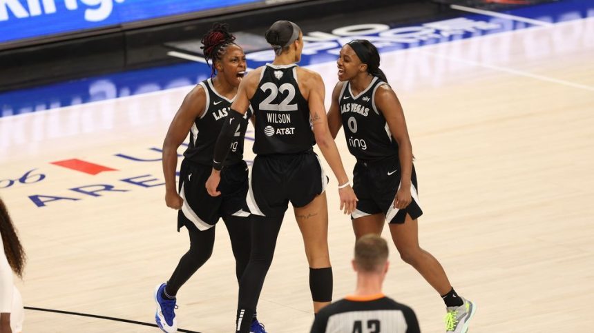 Jackie Young’s 32 propels Aces to Game 2 win over Mercury