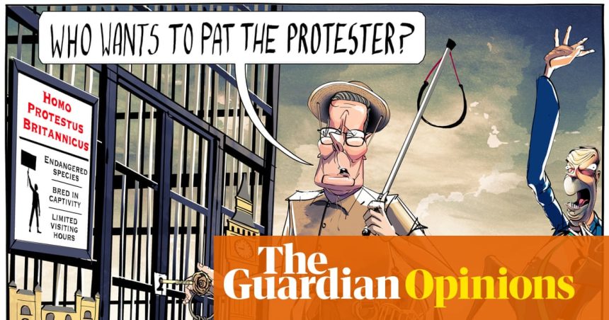 Ella Baron on the 7 October pro-Palestine protests – cartoon
