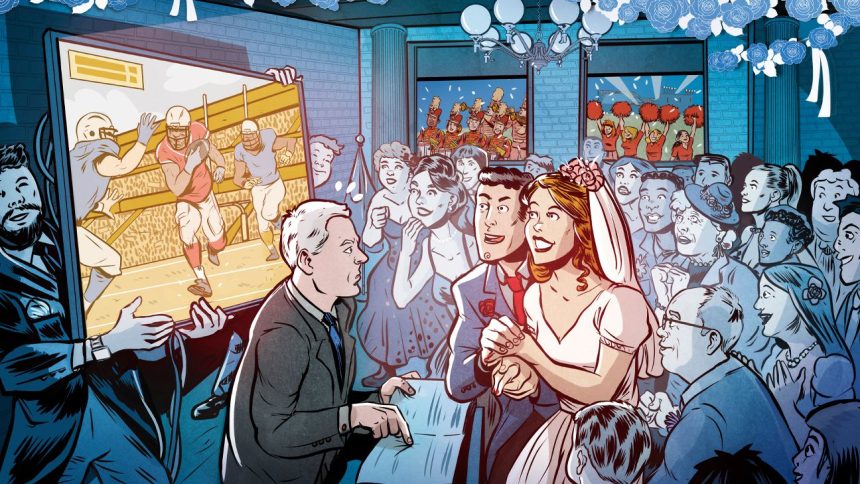 The perils of scheduling a wedding on a college football Saturday