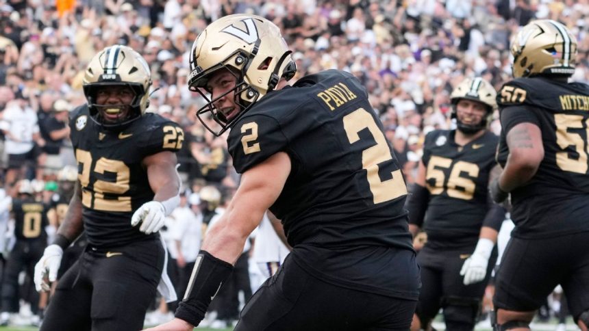 Diego Pavia’s 3 TDs help No. 17 Vanderbilt outlast No. 10 LSU