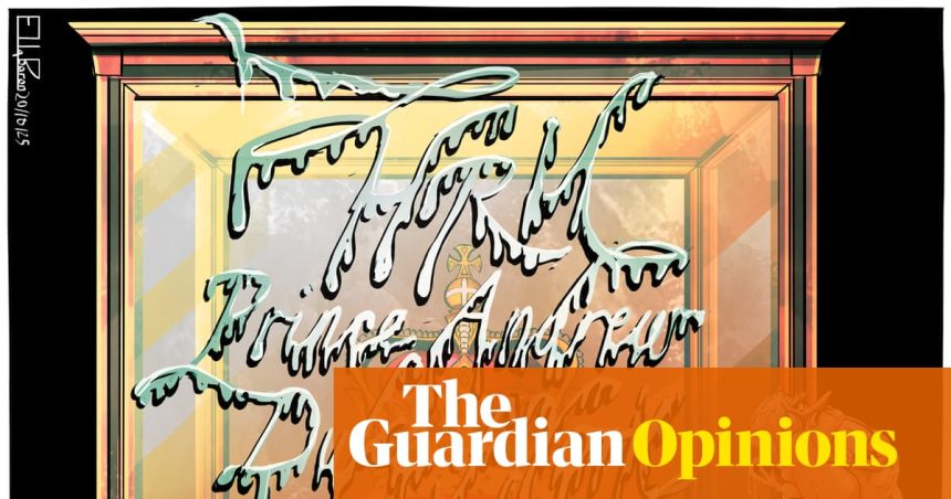 Ella Baron on Prince Andrew’s fall from grace – cartoon