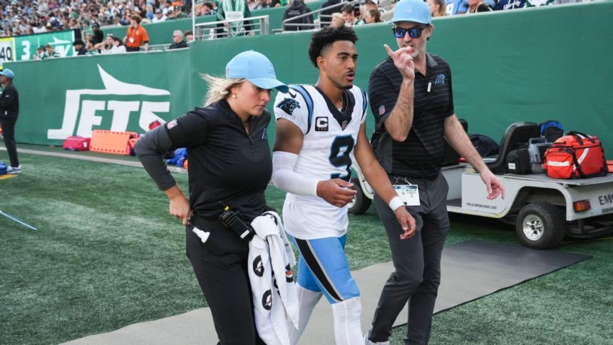 Source: Panthers’ Young has high ankle sprain, likely out this week
