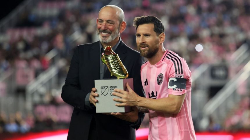 Messi receives Golden Boot, Garber says he 'reset MLS trajectory' Messi receives Golden Boot, Garber says he ‘reset MLS trajectory’