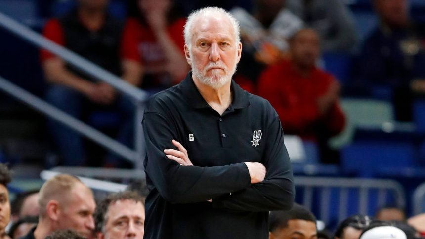 Spurs quietly unveil banner to honor Gregg Popovich's career Spurs quietly unveil banner to honor Gregg Popovich’s career