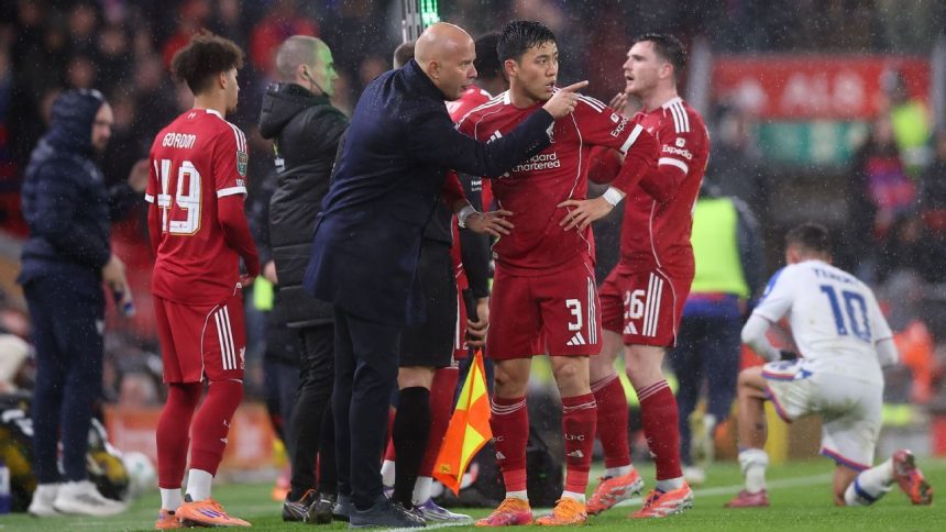 Liverpool face no new pressure amid 6-of-7 skid, Slot says Liverpool face no new pressure amid 6-of-7 skid, Slot says