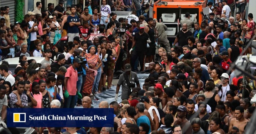 Protests erupt after Rio’s deadliest raid against drug gangs leaves 119 dead