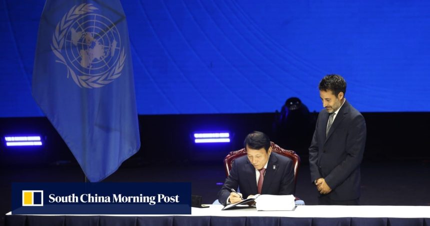 More than 60 UN members sign cybercrime treaty in Vietnam More than 60 UN members sign cybercrime treaty in Vietnam amid rights concerns