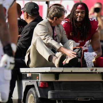 49ers lose top LB Fred Warner to season-ending ankle injury