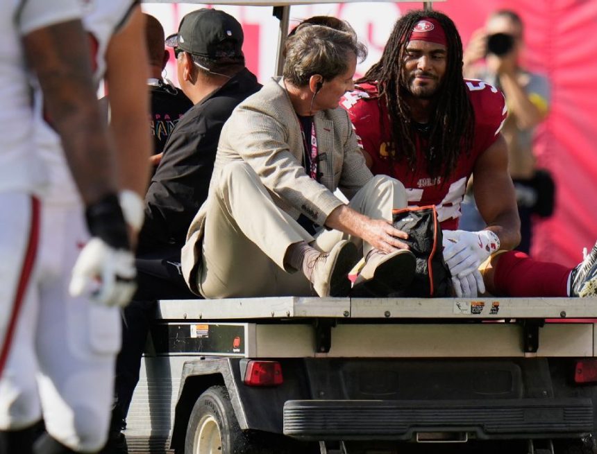 49ers lose top LB Fred Warner to season-ending ankle injury