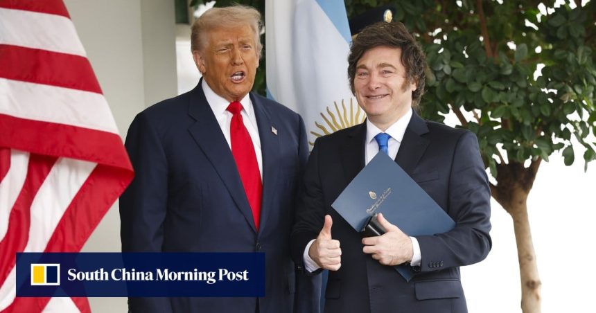 Trump ally Milei formalises US$20 billion currency swap before Argentine vote