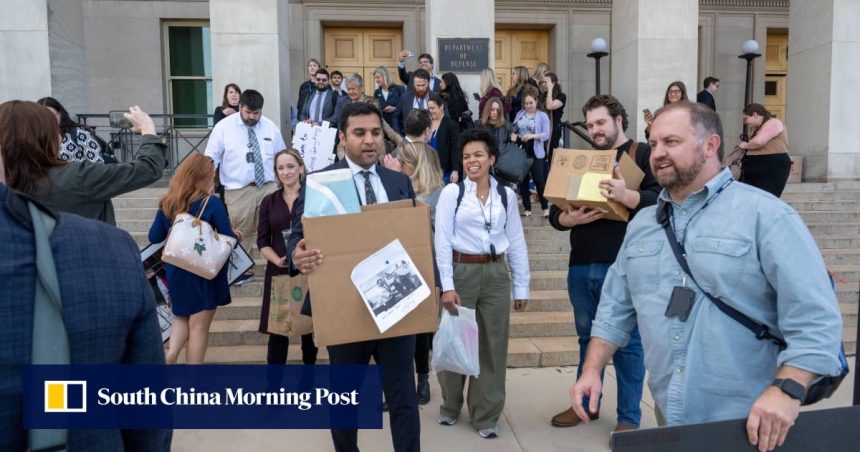 Major US news outlets vacate offices at Pentagon over new reporting restrictions