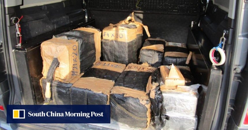 Hong Kong man arrested over HK$140 million of suspected cocaine found in truck
