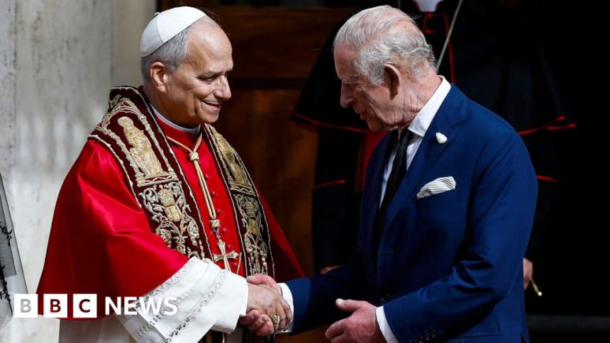 Pope Leo and King Charles make history by praying side by side