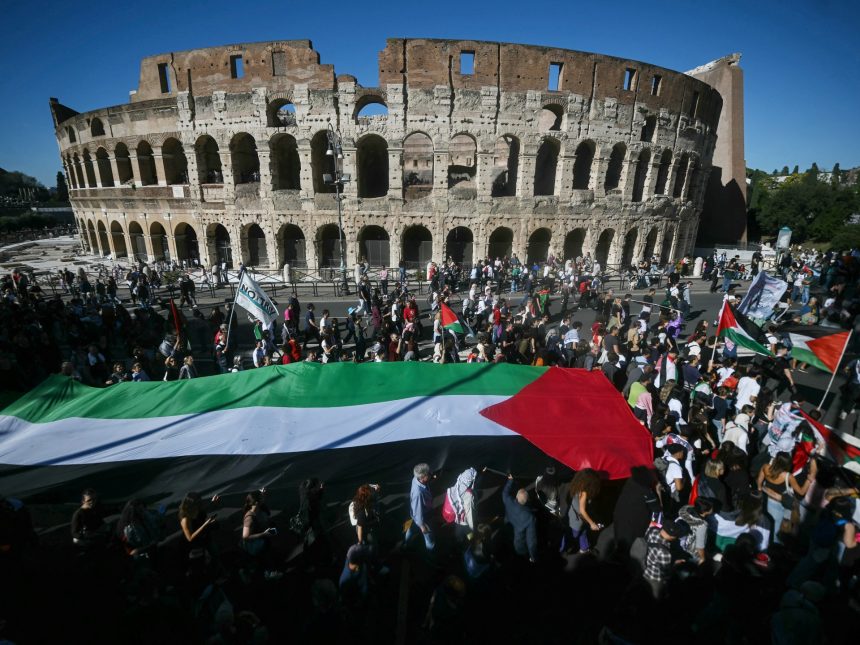 Hundreds of thousands turn out at pro-Palestine marches across Europe | Israel-Palestine conflict News