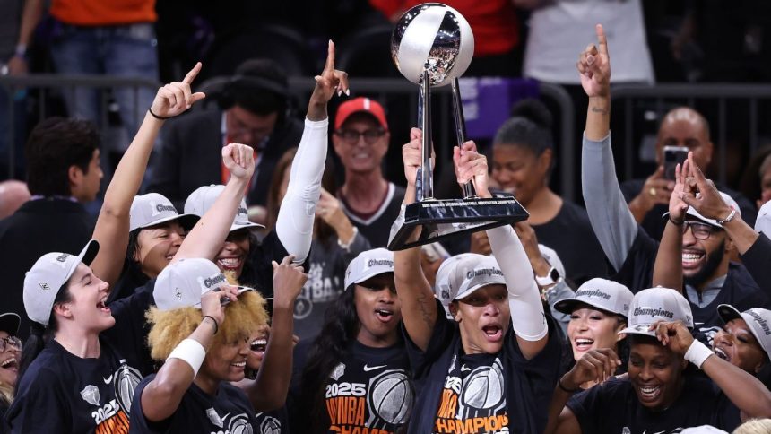 Aces sweep Mercury in 4 games to win 2025 WNBA championship