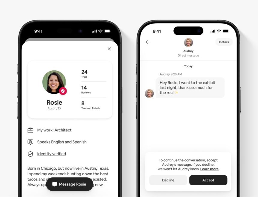 Airbnb is becoming more social by allowing users to connect with fellow travelers