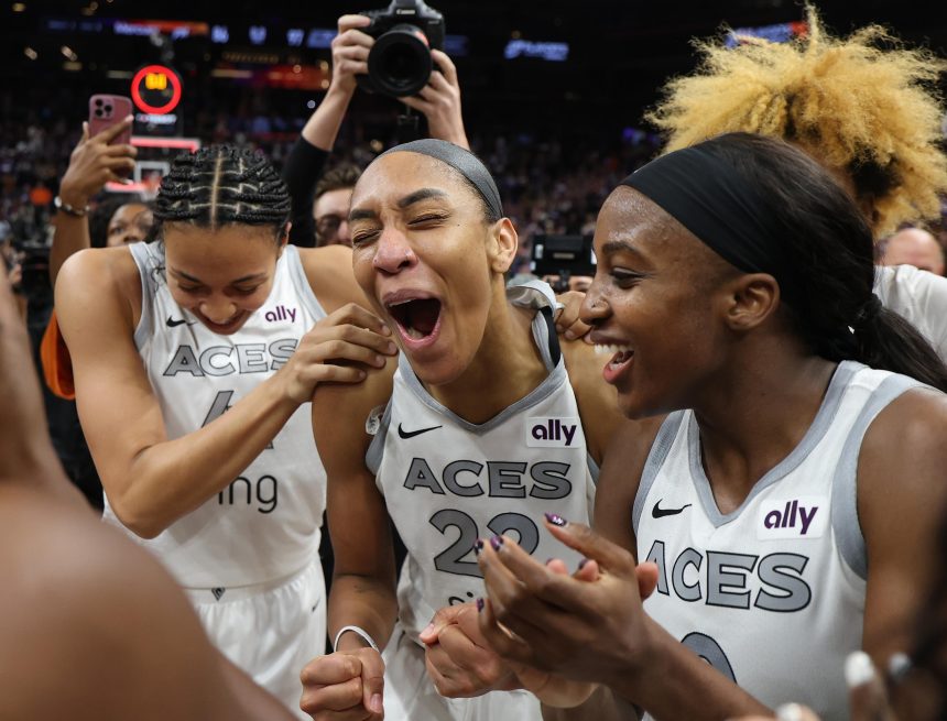 A'ja Wilson, Bam Adebayo Celebrate Aces Star's 2025 WNBA Title, MVP Honor in Video