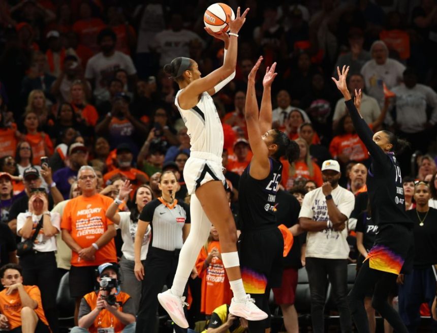 A'ja Wilson lifts Aces to 3-0 WNBA Finals lead vs. Mercury